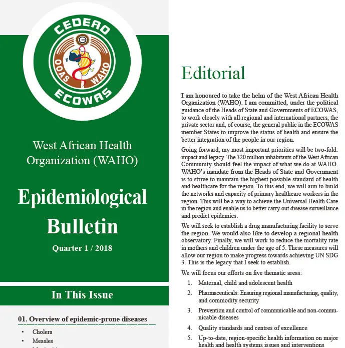 2018 Quarter 1 Epidemiological Bulletin