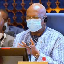 President Roch Kabore at the 57th Ordinary Session...in Niamey, Niger